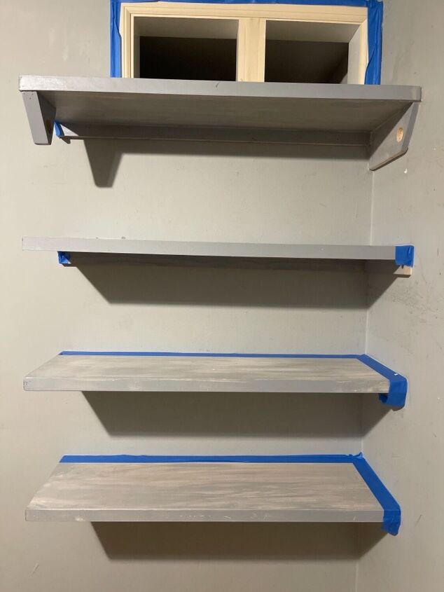 q how do i remove these shelves without drywall damage