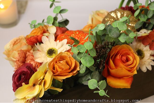 centro de mesa floral otoal fcil de hacer diy