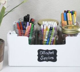 s 16 of the best ways to repurpose the stuff in your recycling bin, This neat cardboard office organizer