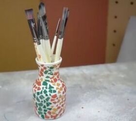 s 16 of the best ways to repurpose the stuff in your recycling bin, Her colorful eggshell pottery