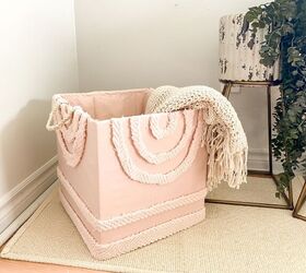 s 16 of the best ways to repurpose the stuff in your recycling bin, This stylish cardboard storage basket
