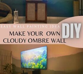 Cómo pintar una pared nublada Ombre