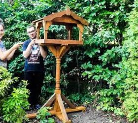 how to make a bird table diy free plans
