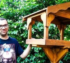 how to make a bird table diy free plans