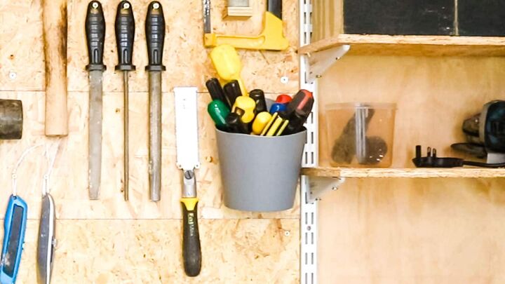 ideia rpida e fcil de armazenamento de ferramentas na parede