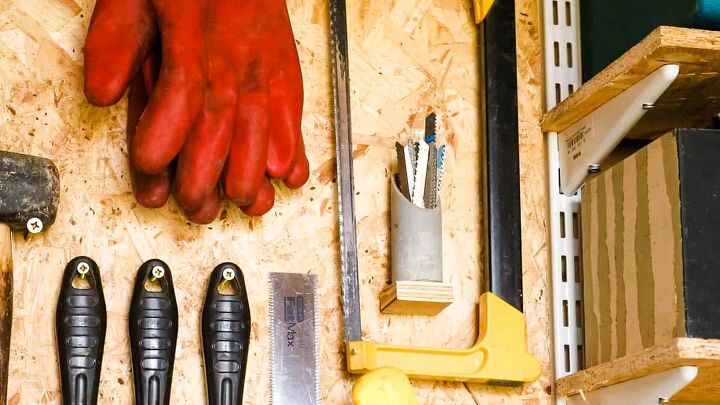 ideia rpida e fcil de armazenamento de ferramentas na parede