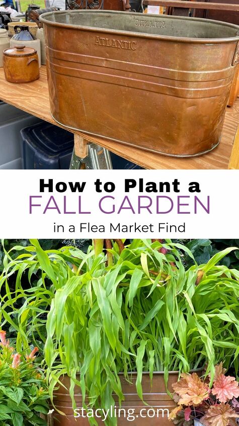 como plantar um jardim de outono em um mercado de pulgas