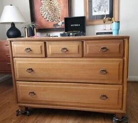 This may be the simplest way to turn an outdated dresser into an Anthro-style stunner