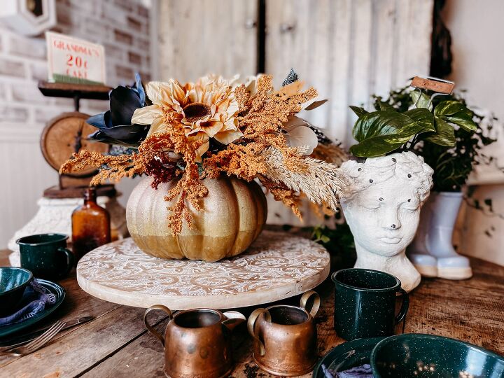 s 13 diy designer ideas you have to try this fall, This lovely pumpkin vase