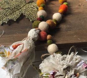 Decoupaged Wooden Bead Tassel Garland · Just That Perfect Piece