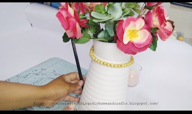diy pitcher floral decoration