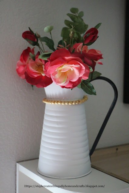diy pitcher floral decoration