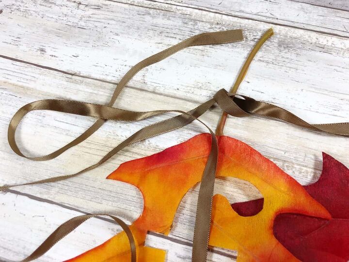 pancartas de hojas de otoo fciles de hacer sin coser
