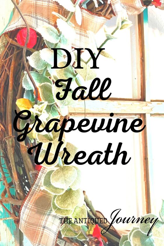 easy diy fall grapevine wreath the antiqued journey