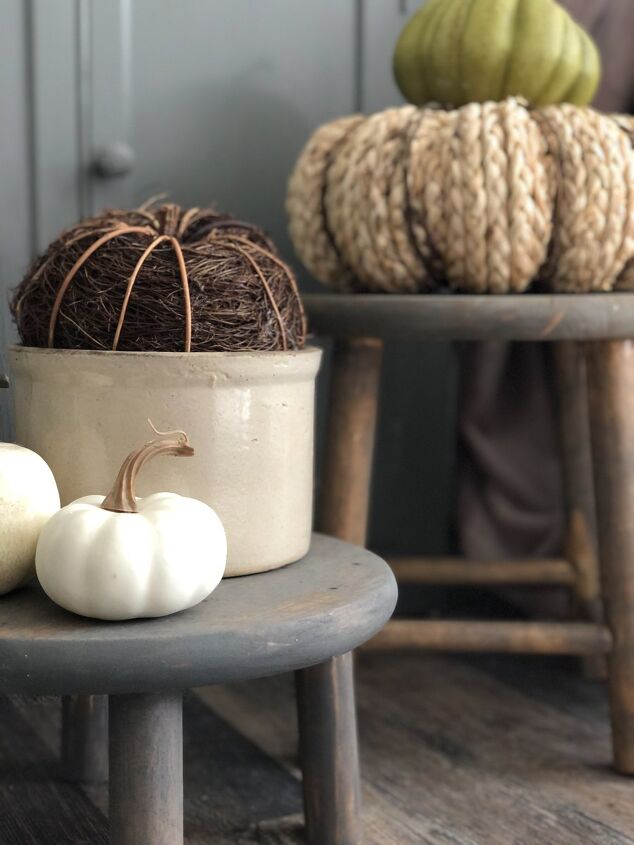 bar stools repurposed into plant stands