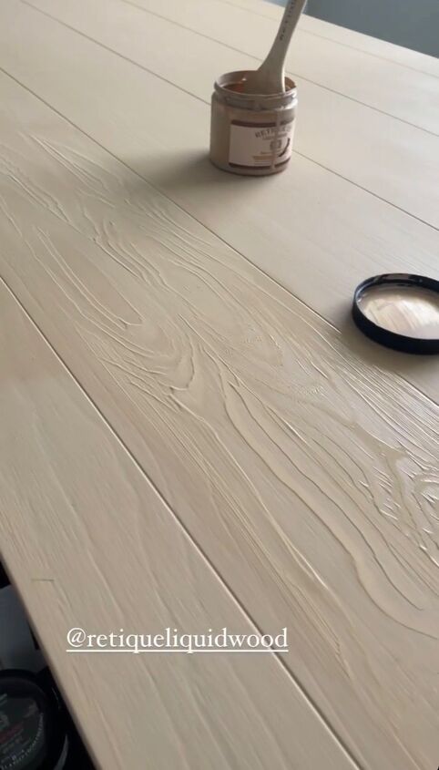 cambio de imagen de la mesa con madera lquida