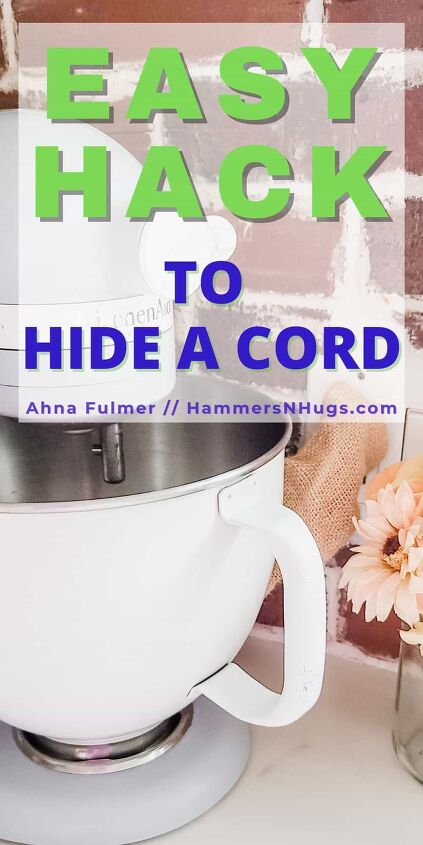 super easy way to hide a cord