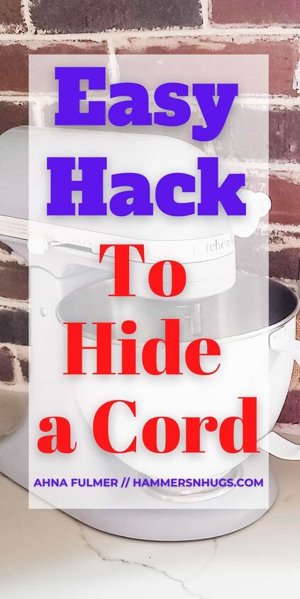 super easy way to hide a cord