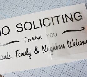 diy no soliciting wood sign with free template