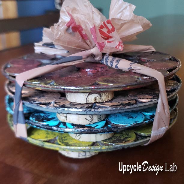 diy coasters recycled tin cans
