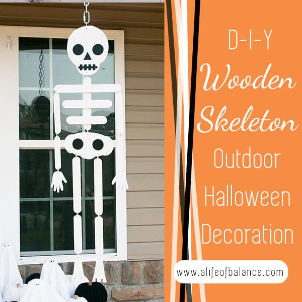 diy esqueleto de madera para exteriores decoracion de halloween