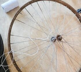 Why people will be wrapping string around old tire spokes before Halloween