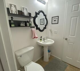 The lesson of this wild bathroom wall look? Don't be afraid to try something you haven't seen!