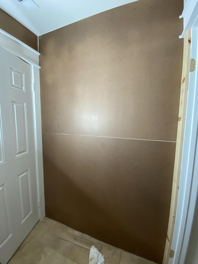 box trim walls powder room makeover part 2