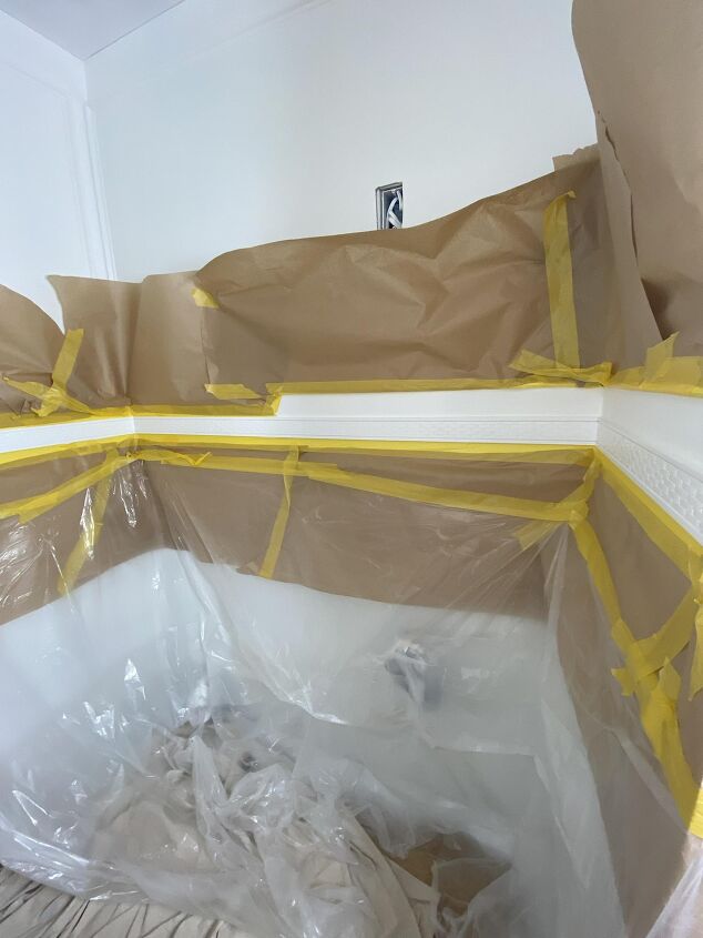 box trim walls powder room makeover part 2