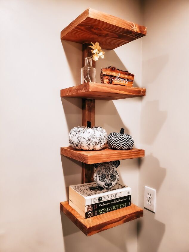 chunky modern boho wall shelf