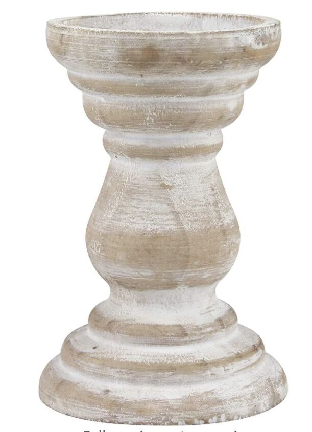 soporte de madera para tartas de otoo diy, Pilar de madera para velas