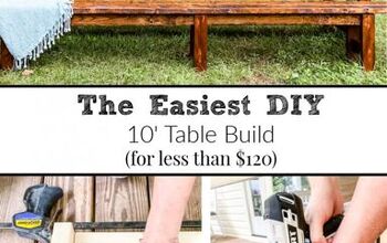  Como construir uma mesa externa de 10 pés por menos de US $ 120