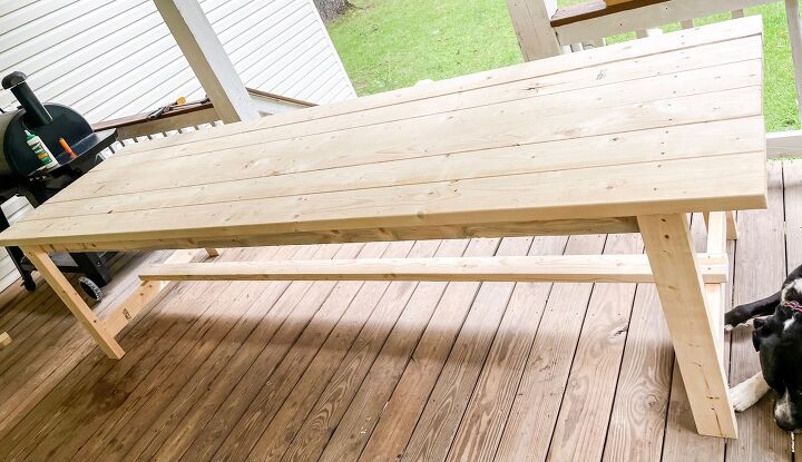 cmo construir una mesa de 10 pies al aire libre por menos de 120