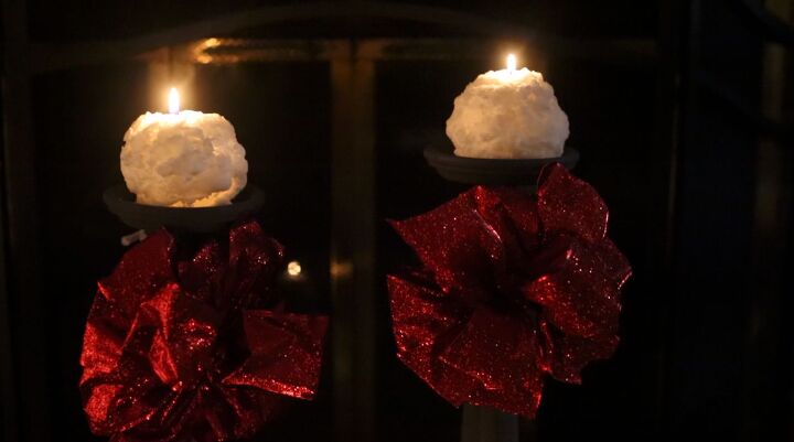 10 increbles ideas para la decoracin prenavidea, Viste a las velas lisas con esta impresionante idea de invierno