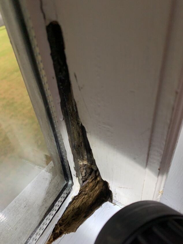 q how do i fix rotted portion of this bay window