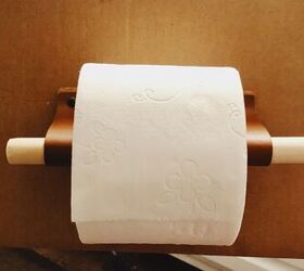Leather Toilet Paper Holder Kit With Wood Dowel Walnut or Birch