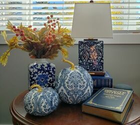 DIY Blue & White Chinoiserie Pumpkins