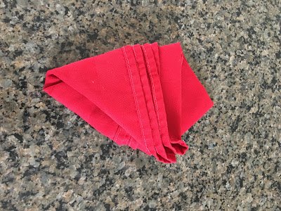 christmas tree napkin folding tutorial