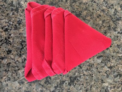 christmas tree napkin folding tutorial