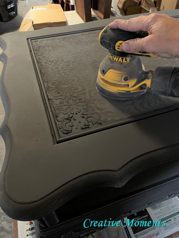 damaged coffee table top no problem add texture