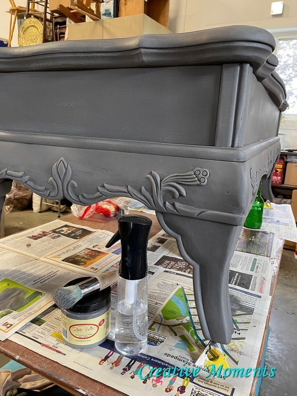 damaged coffee table top no problem add texture