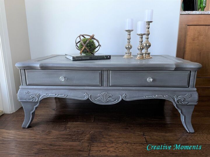 damaged coffee table top no problem add texture