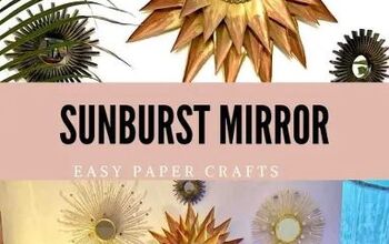 Aquí tienes cómo hacer un espejo de papel DIY Sunburst fácil de hacer