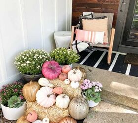 Ideas para decorar el porche delantero y las jardineras en otoño