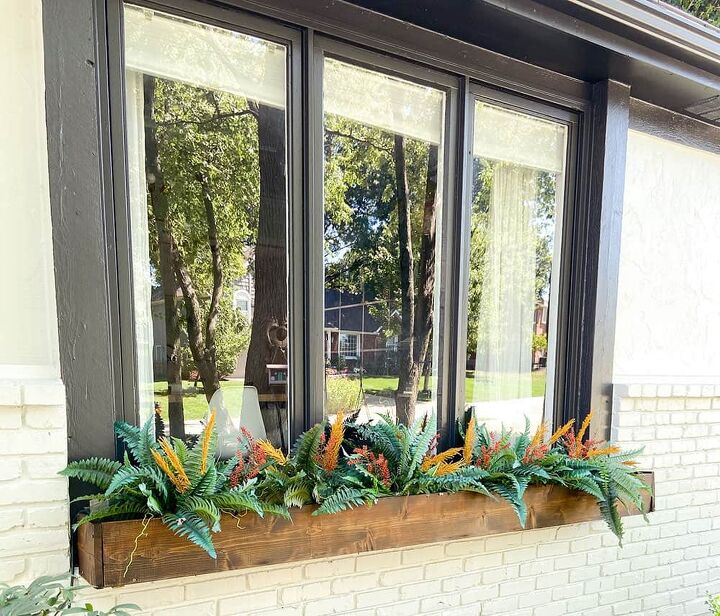 fall front porch and window box decor ideas