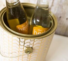 s 16 clever upcycles that resulted in expensive looking decor, A stunning paint can ice bucket