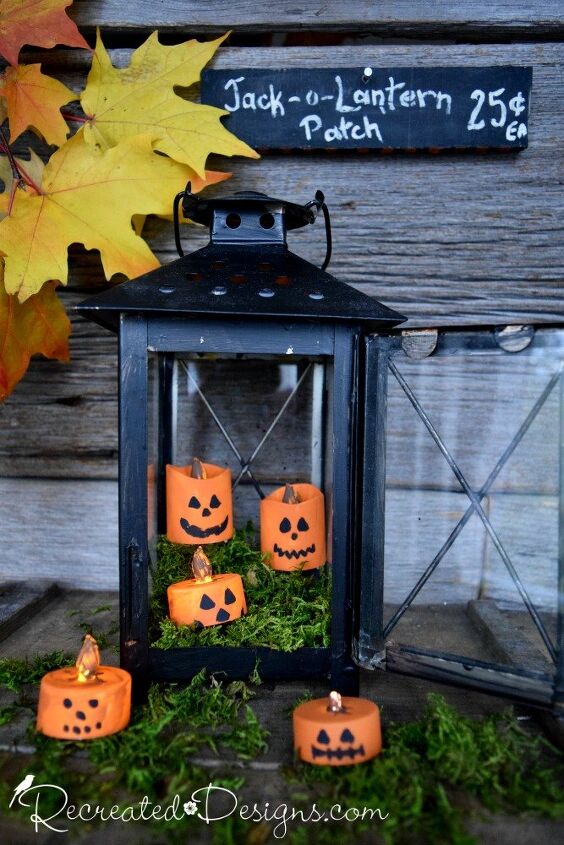 s 10 creative porch ideas to copy before the 31st, This adorable jack o lantern patch