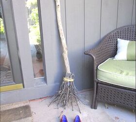 s 10 creative porch ideas to copy before the 31st, A classic witch broom