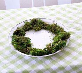 Put moss on a plate—it sounds weird, but it ends up looking amazing