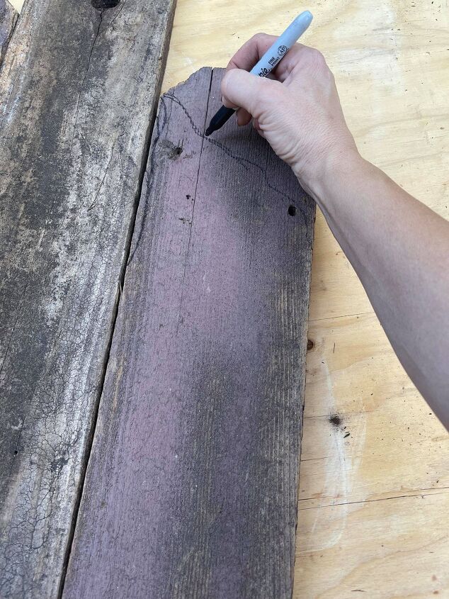 upcycled wood ghosts